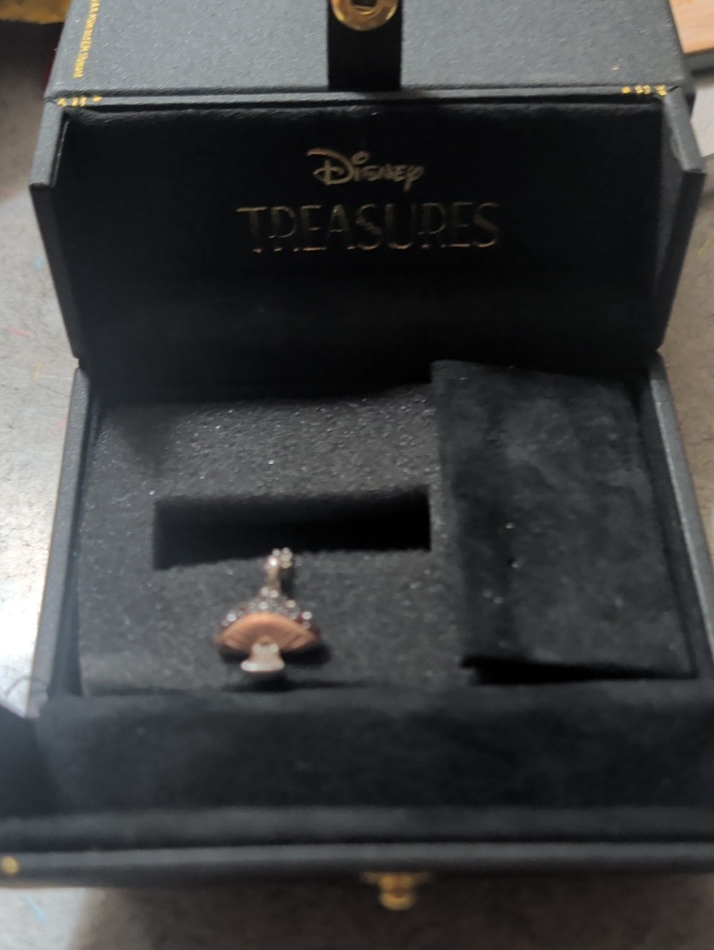Kay Jewelers Rose Gold and Silver Mushroom Charm Pendant